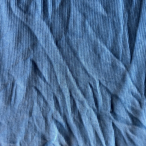 A New Day Short Sleeve Ribbed Tee Blue Large Women - Picture 5 of 9